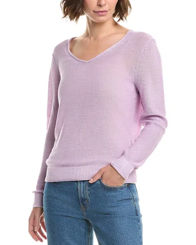 Tommy Bahama Cedar Linen Sweater In Purple