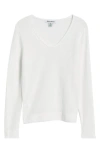Tommy Bahama Cedar V-neck Linen Sweater In White