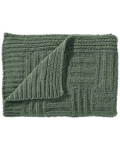 TOMMY BAHAMA TOMMY BAHAMA CHAIN BASKET KNIT REVERSIBLE THROW BLANKET