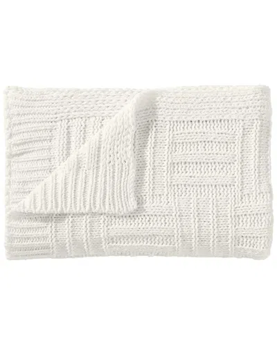 TOMMY BAHAMA TOMMY BAHAMA CHAIN BASKET KNIT REVERSIBLE THROW BLANKET