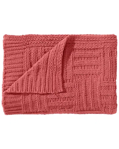 TOMMY BAHAMA TOMMY BAHAMA CHAIN BASKET KNIT REVERSIBLE THROW BLANKET