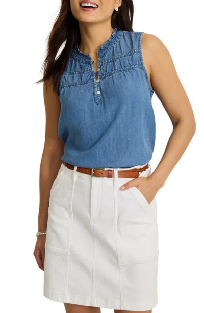 Tommy Bahama Chambray O Lei Sleeveless Top