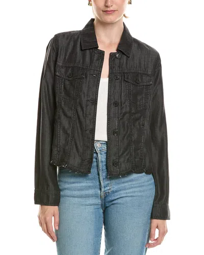 Tommy Bahama Chambray O'lei Linen-blend Jacket In Black