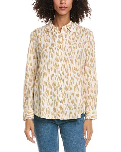 Tommy Bahama Cheetah Cove Relaxed Linen Shirt In Neutral