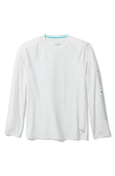 Tommy Bahama Chill Time Long Sleeve Graphic T-shirt In White
