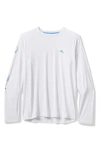 Tommy Bahama Chill Time Surf Islandzone® Long Sleeve Rashguard In White