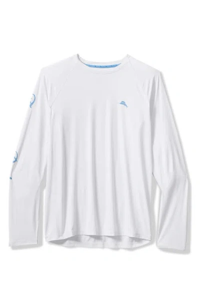 Tommy Bahama Chill Time Surf Islandzone® Long Sleeve Rashguard In White