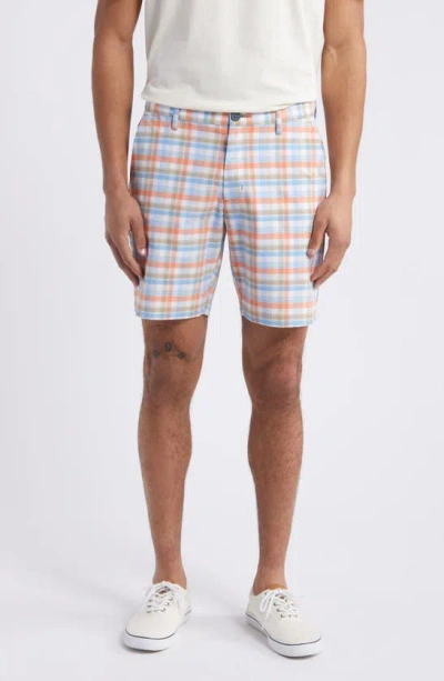 Tommy Bahama Chip Shot Caddie Plaid Performance Shorts In Continental