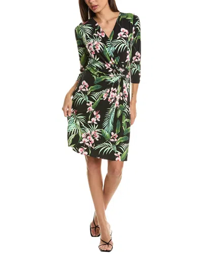 Tommy Bahama Clara Atlantic Orchid Wrap Dress In Black