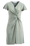 Tommy Bahama Clara Bay Breeze Short Sleeve Dress In Soapstone