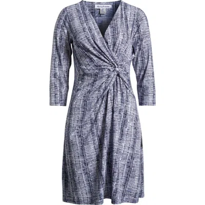 Tommy Bahama Clara Clear Waters Jersey Faux Wrap Dress In Island Navy