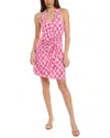 Tommy Bahama Clara Lovely Lattice Mini Dress In Pink