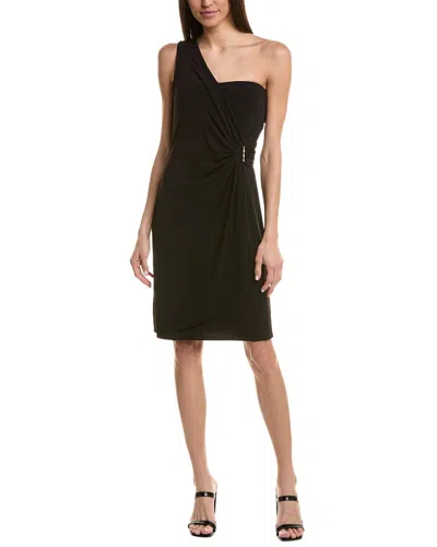 Tommy Bahama Clara One-shoulder Mini Dress In Black