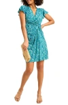 Tommy Bahama Clara Playa Faux Wrap Dress In Atlantis Teal