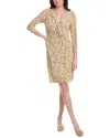 Tommy Bahama Clara Playa Python Faux-wrap Dress In Grey