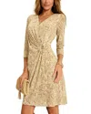 Tommy Bahama Clara Playa Python Faux-wrap Dress In Travertine