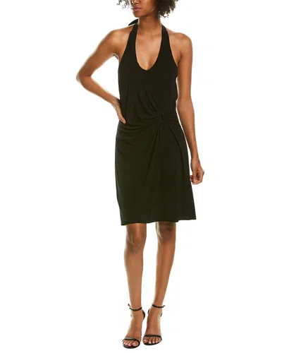 Tommy Bahama Clara Solid Halter Mini Dress In Black
