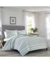 Tommy Bahama Clearwater Cay 3pc Comforter Set In Silver