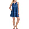 Tommy Bahama Tassel Trim Swim Cover-up Dress In Indigo Tide