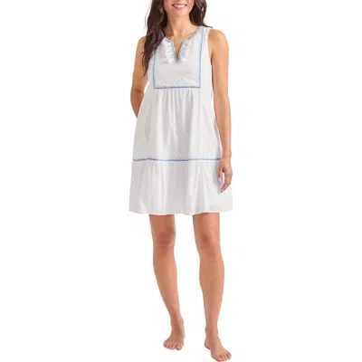 TOMMY BAHAMA TOMMY BAHAMA CLIP DOT COTTON COVER-UP DRESS