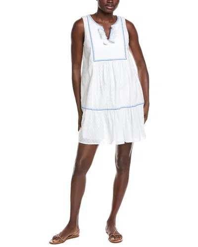 Tommy Bahama Clip Tiered Cover-up Dress In White