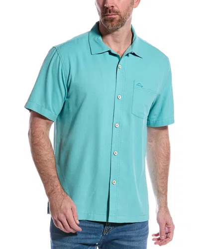 Tommy Bahama Coastal Breeze Check Silk-blend Shirt In Green