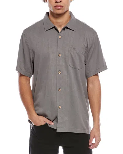 Tommy Bahama Coastal Breeze Check Silk-blend Shirt In Blue