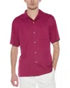 Tommy Bahama Coastal Breeze Check Silk-blend Shirt In Purple