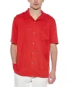 Tommy Bahama Coastal Breeze Check Silk-blend Shirt In Red