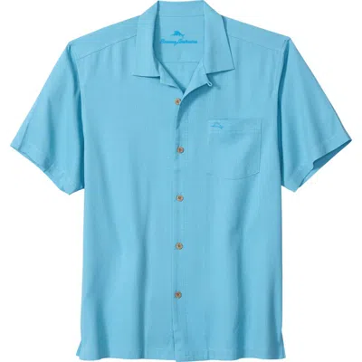 Tommy Bahama Coastal Breeze Silk Blend Button-up Shirt In Blue