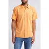 Tommy Bahama Coastal Breeze Silk Blend Button-up Shirt In Orange Peel