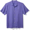 Tommy Bahama Coastal Breeze Silk Blend Button-up Shirt In Peri Lavender