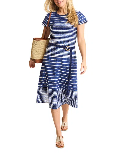 TOMMY BAHAMA COASTAL CHALET SHORT SLEEVE MIDI DRESS