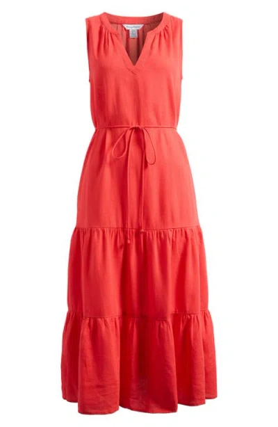 Tommy Bahama Coastal Tide Sleeveless Dress In Red