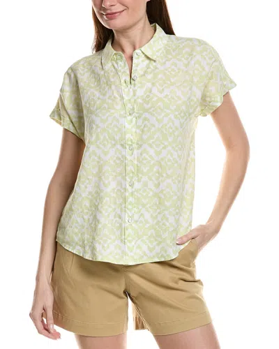 Tommy Bahama Coastal Tiles Linen Camp Shirt In Neutral