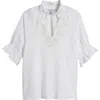 Tommy Bahama Coastalina Shell Beaded Top In White