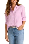 Tommy Bahama Coastalina Linen Button-up Shirt In Pink