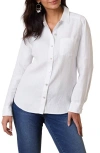 Tommy Bahama Coastalina Linen Button-up Shirt In White