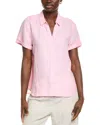 Tommy Bahama Coastalina Linen Camp Shirt In Pink