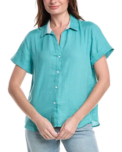 Tommy Bahama Coastalina Linen Camp Shirt In Blue