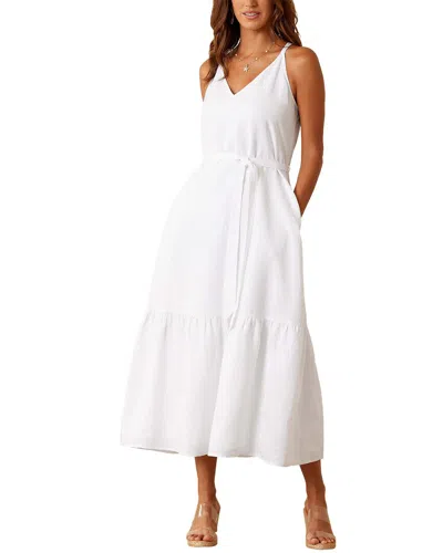 Tommy Bahama Coastalina Linen Maxi Sundress In White