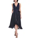 Tommy Bahama Coastalina Linen Midi Wrap Dress In Black