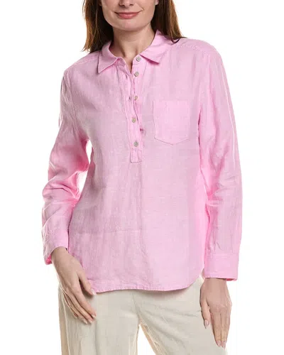 Tommy Bahama Coastalina Linen Popover Shirt In Pink