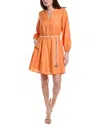 Tommy Bahama Coastalina Linen Short Dress In Orange