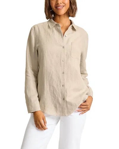 Tommy Bahama Coastalina Relaxed Linen Button Front Shirt In Neutral