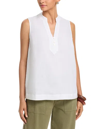 Tommy Bahama Coastalina Sleeveless Popover Shirt In White
