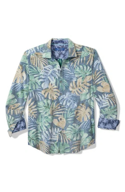 Tommy Bahama Coastline Cord Jungle Fade Leaf Print Cotton Corduroy Button-up Shirt In Multi