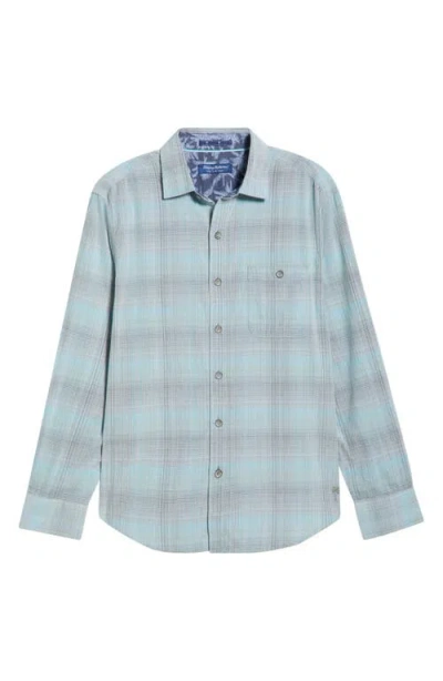 Tommy Bahama Coastline Cord Shoreline Vines Shadow Check Cotton Corduroy Button-up Shirt In Gold
