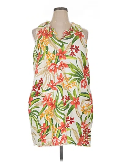Pre-owned Tommy Bahama Cocktail Dress In White