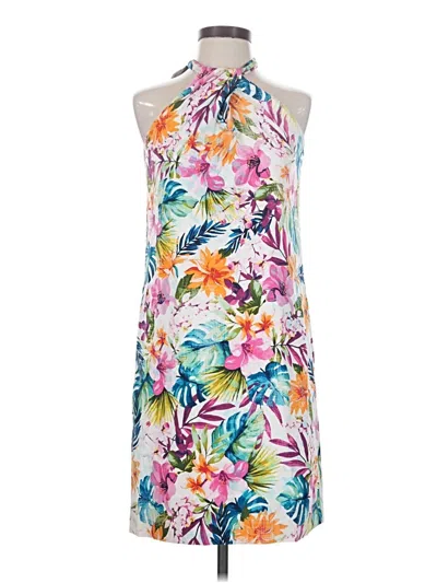 Pre-owned Tommy Bahama Cocktail Dress In White